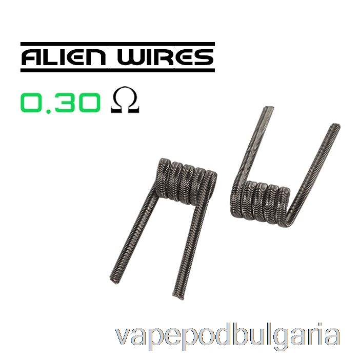 Vape Bulgaria Wotofo Comp Wire - предварително вградени намотки 0.3ohm Alien - пакет от 10